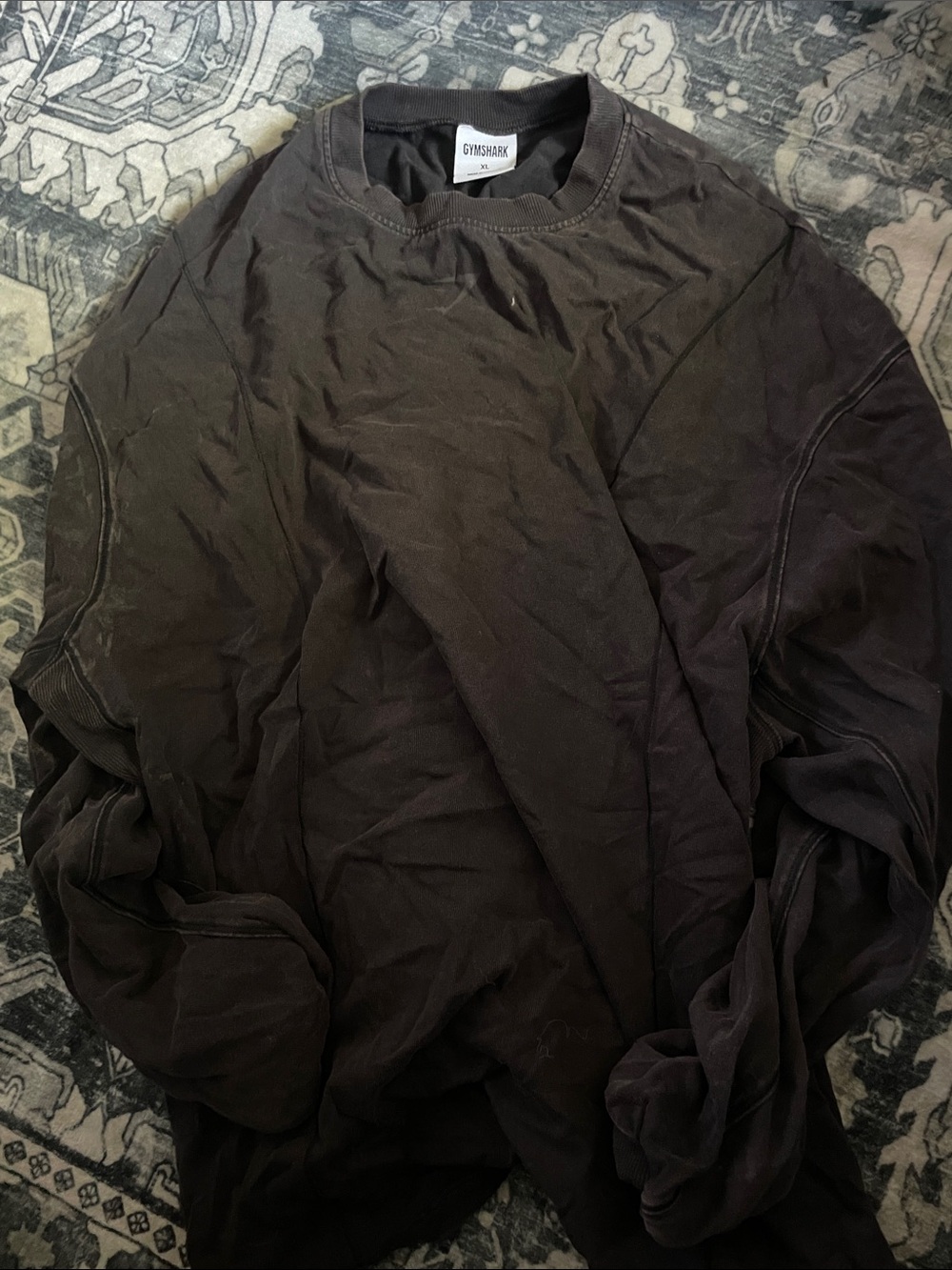 Gymshark Black Lightweight Crewneck Shirt Jacket